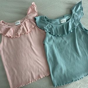 Girls Ruffle Tank Tops